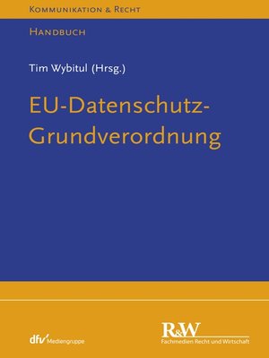 cover image of EU-Datenschutz-Grundverordnung